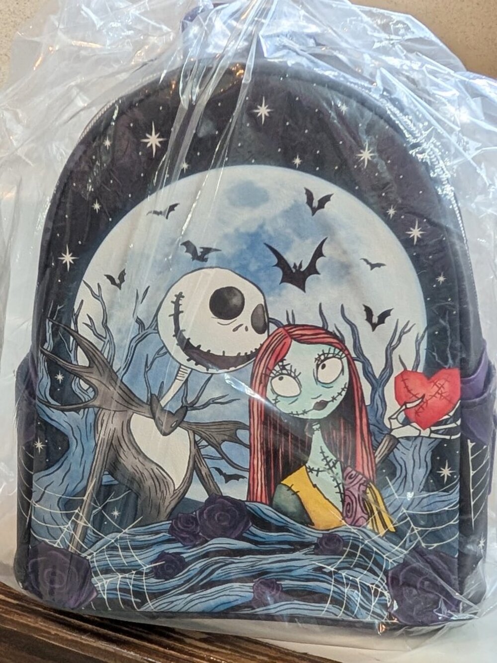 NWT Loungefly Backpack - Nightmare Before Christmas Jack and Sally
